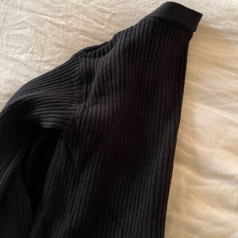 SIR the Label Black Enes Ribbed Cardigan and Pants Matching Set - Picture 3 of 9